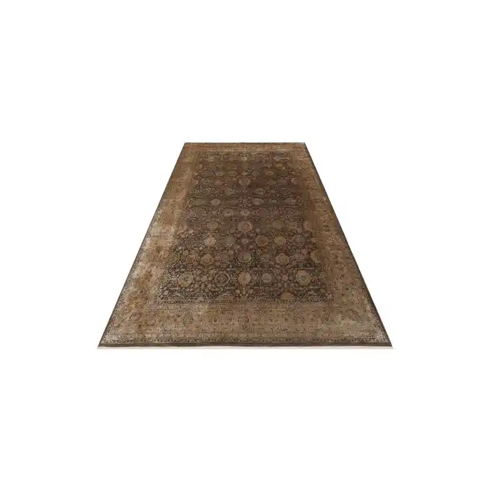 LAHOR HALI 0014 Özel Boyama İşlemi İle Üretilen Yüksek Alçak Dokuya Sahip Zengin Renkli Şık Salon Halısı