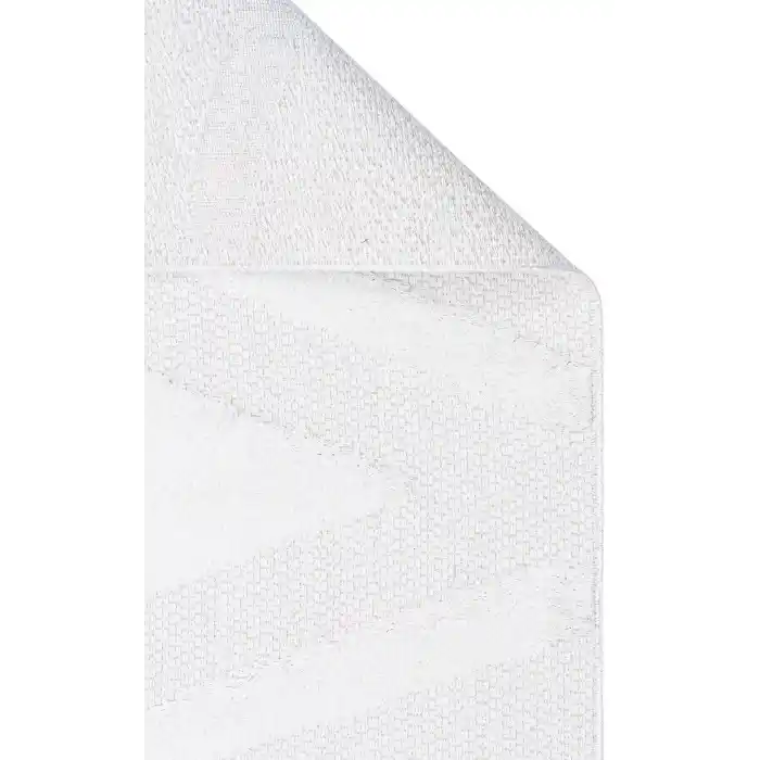 Dublin DBL 01 Cream Yıkanabilir Örgü Dokulu Naturel Pamuk Halı