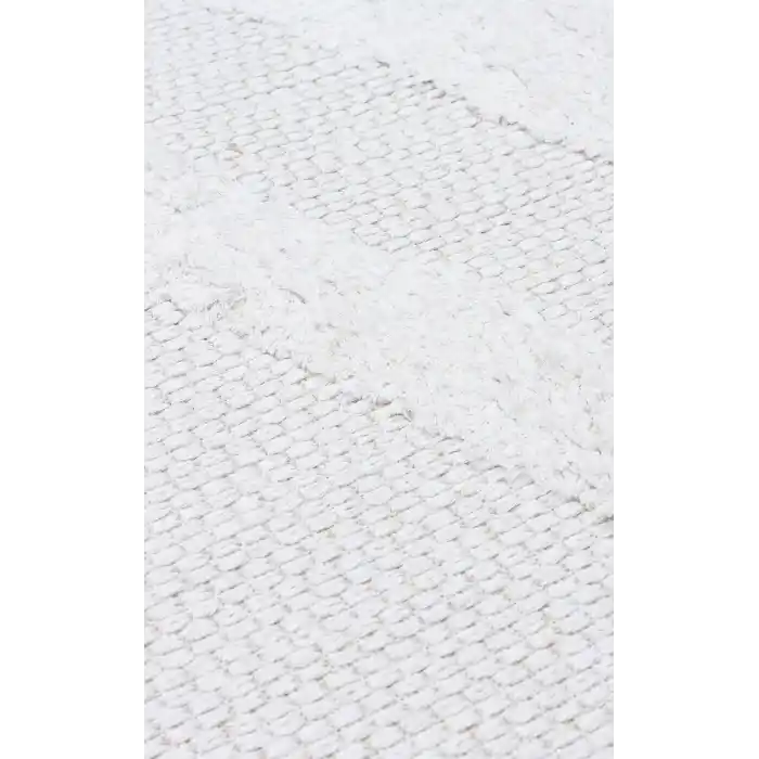 Dublin DBL 01 Cream Yıkanabilir Örgü Dokulu Naturel Pamuk Halı