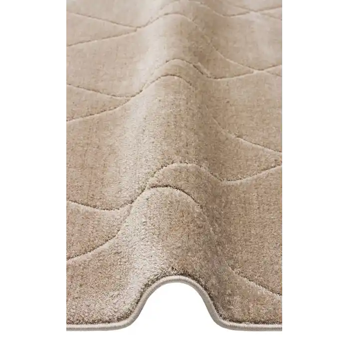 MISSORI HALI 0119 Hav Toz Vermez Sade Desenli Yumuşak Dokulu Modern Makine Halısı