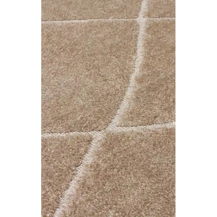 MISSORI HALI 0119 Hav Toz Vermez Sade Desenli Yumuşak Dokulu Modern Makine Halısı