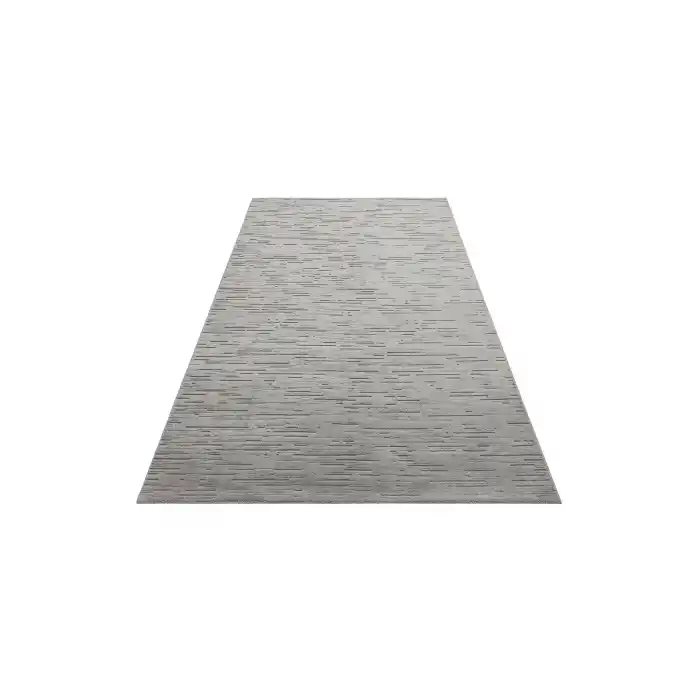 MISSORI HALI 0155 Hav Toz Vermez Sade Desenli Yumuşak Dokulu Modern Makine Halısı