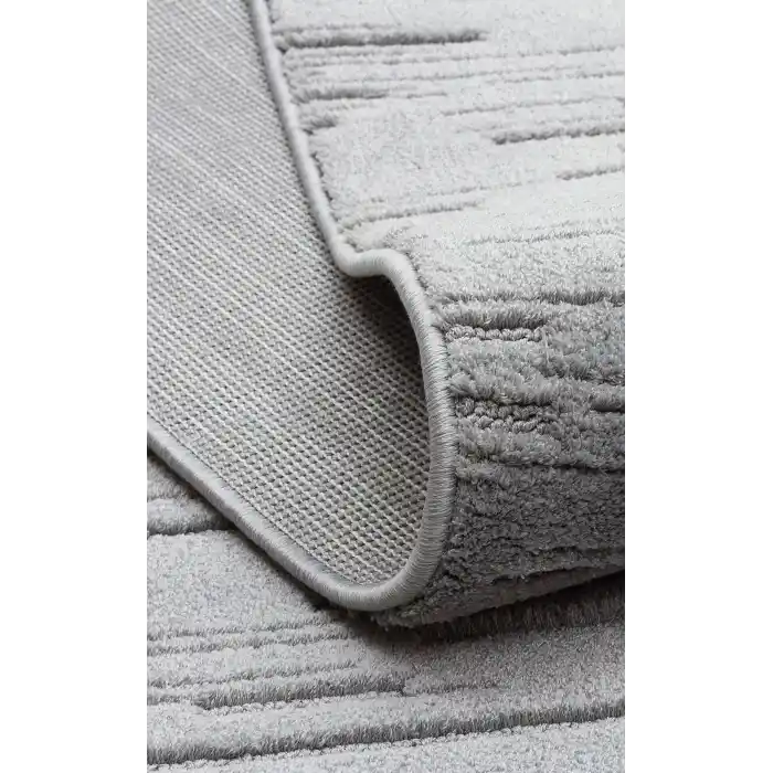 MISSORI HALI 0155 Hav Toz Vermez Sade Desenli Yumuşak Dokulu Modern Makine Halısı