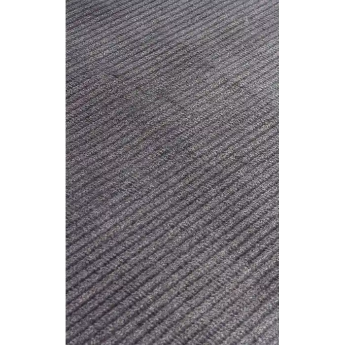 Napoli NAP 01 Antrasit Sade Desenli Modern Sık Dokuma Makine Halısı