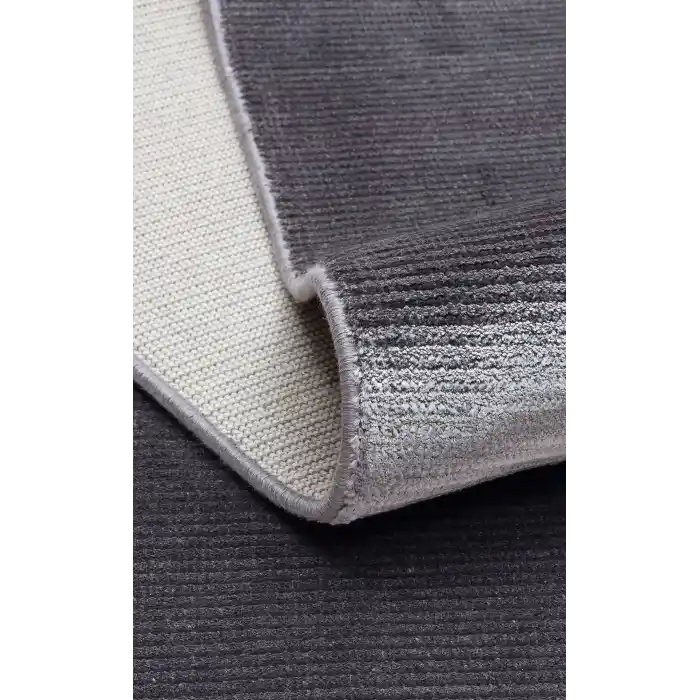 Napoli NAP 01 Antrasit Sade Desenli Modern Sık Dokuma Makine Halısı