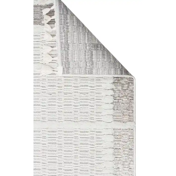 Cozy CZY 09 Cream Grey LW Hav Toz Vermez Modern Örgü Dokuma Makine Halısı