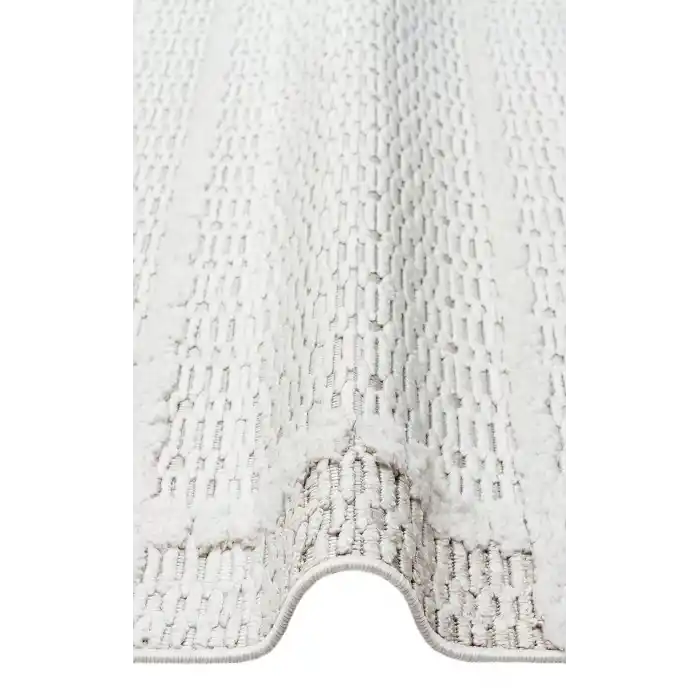 Cozy CZY 09 Cream Grey LW Hav Toz Vermez Modern Örgü Dokuma Makine Halısı