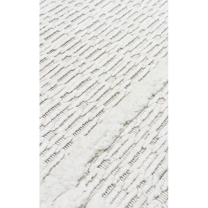 Cozy CZY 09 Cream Grey LW Hav Toz Vermez Modern Örgü Dokuma Makine Halısı