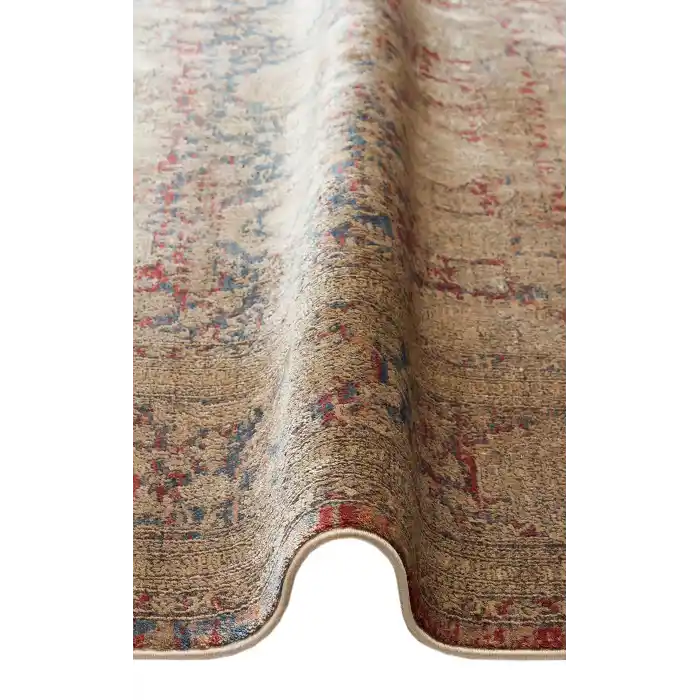 LAHOR HALI 0028 Özel Boyama İşlemi İle Üretilen Yüksek Alçak Dokuya Sahip Zengin Renkli Şık Salon Halısı