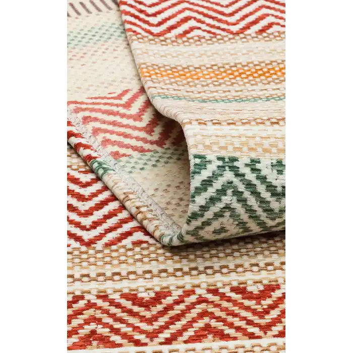 Aztec Az 01 Terra Antibakteriyel Hav Toz Vermez Yıkanabilir Kaymaz Modern İnce Dokuma Kilim