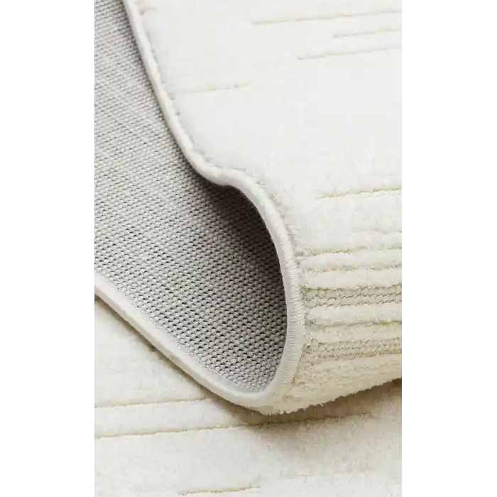 MISSORI HALI 0147 Hav Toz Vermez Sade Desenli Yumuşak Dokulu Modern Makine Halısı