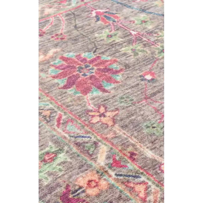 Antique ATK 10 Dark Multy Yıkanabilir Modern Ve Etnik Desenli Kaymaz Tabanlı Makine Halısı