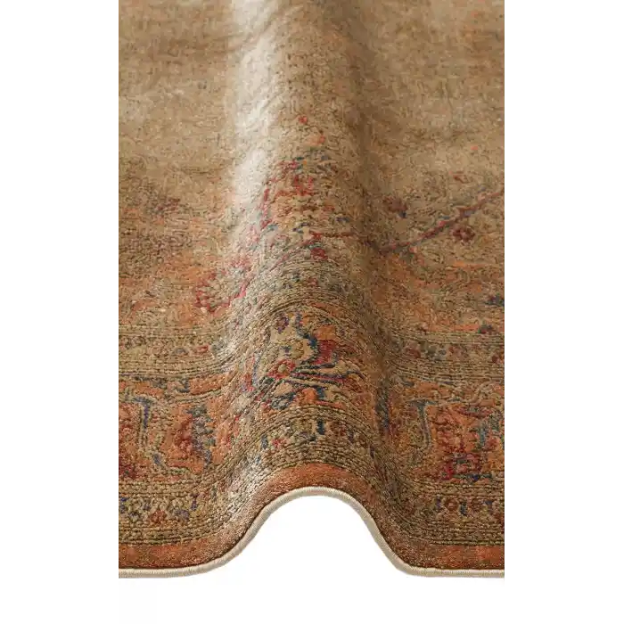 LAHOR HALI 0042 Özel Boyama İşlemi İle Üretilen Yüksek Alçak Dokuya Sahip Zengin Renkli Şık Salon Halısı