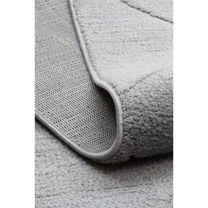 MISSORI HALI 0128 Hav Toz Vermez Sade Desenli Yumuşak Dokulu Modern Makine Halısı