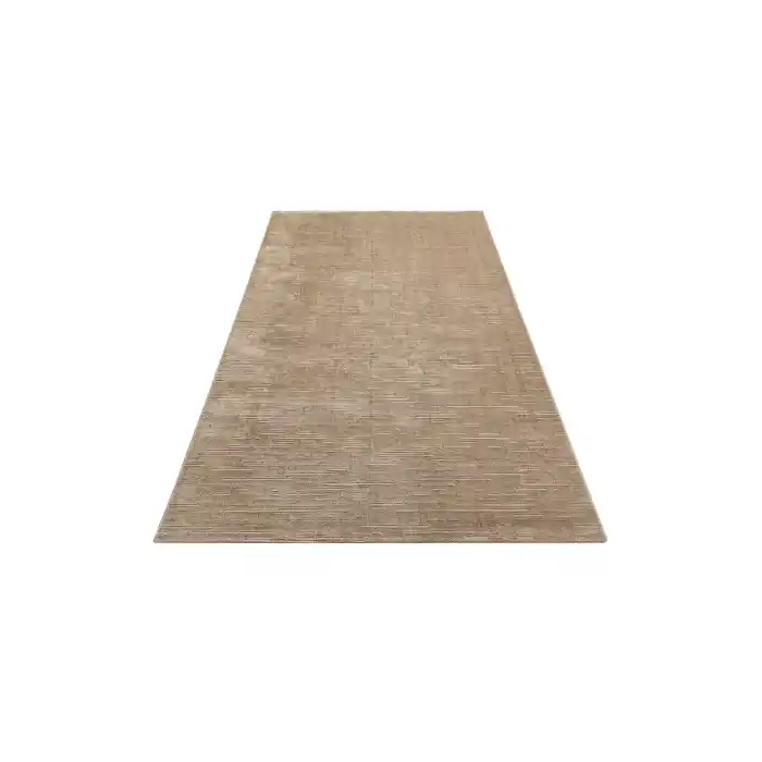 MISSORI HALI 0136 Hav Toz Vermez Sade Desenli Yumuşak Dokulu Modern Makine Halısı