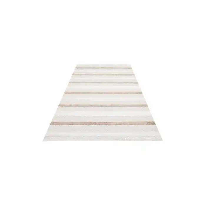 Dublin DBL 02 Cream Beıge Yıkanabilir Örgü Dokulu Naturel Pamuk Halı