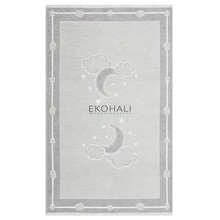 NOA BABY HALI 0001 Yıkanabilir Çift Taraflı Yumuşak Dokulu İnce Çocuk-Bebek Odası Halısı