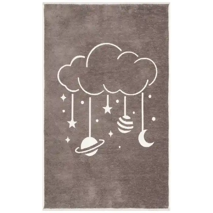 MIA COTTON HALI 0011 Yıkanabilir Çift Taraflı Pofuduk Dokuma Pamuk Kilim