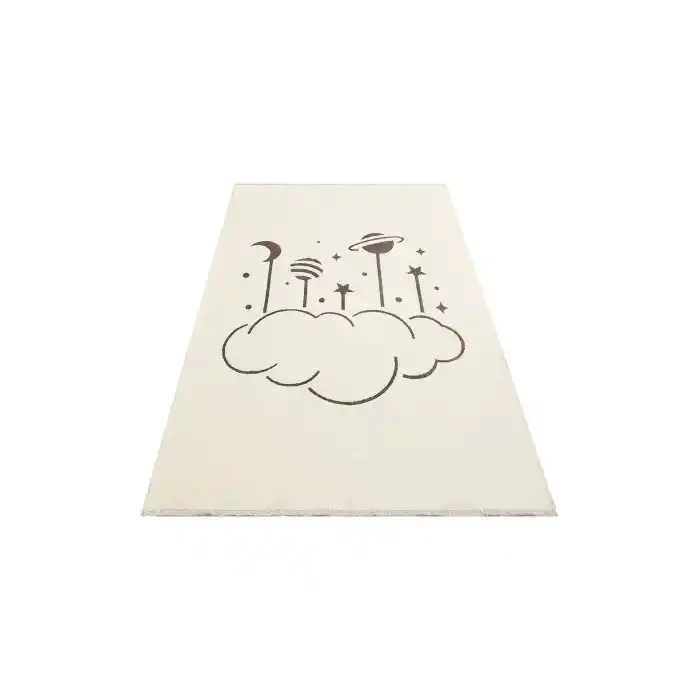 MIA COTTON HALI 0011 Yıkanabilir Çift Taraflı Pofuduk Dokuma Pamuk Kilim