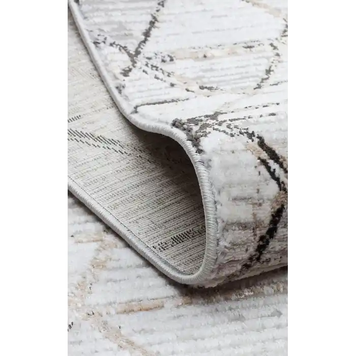 TALYA HALI 0006 Parlak Dokulu Modern Desen ve Renkli Metalik Işıltılı Makine Halısı