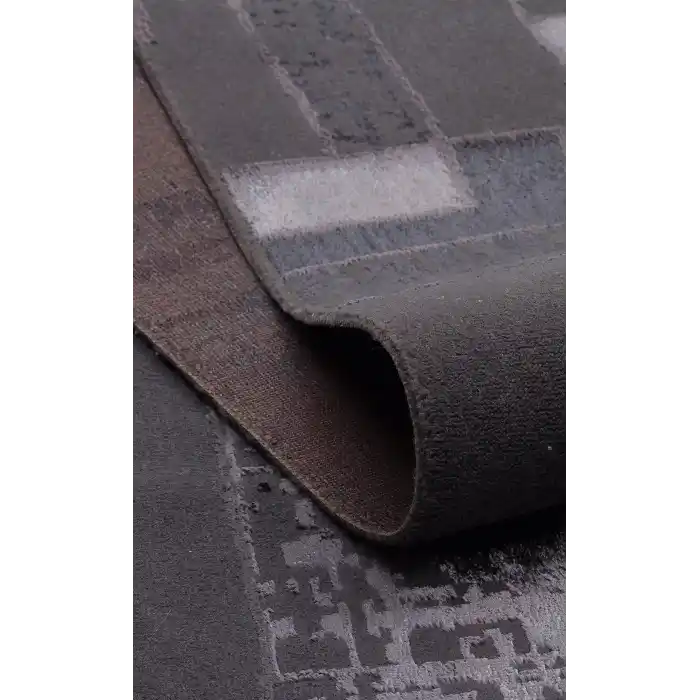 TORINO HALI 0091 Sık Dokuma Dökümlü Yere Oturan Hav Toz Vermez Yıkanabilir Kaymaz Tabanlı Modern Halı