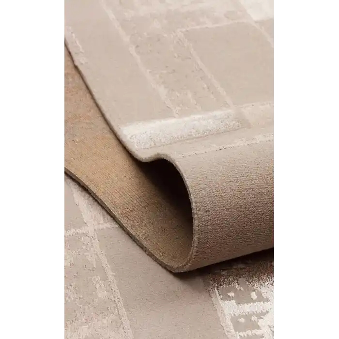 TORINO HALI 0065 Sık Dokuma Dökümlü Yere Oturan Hav Toz Vermez Yıkanabilir Kaymaz Tabanlı Modern Halı