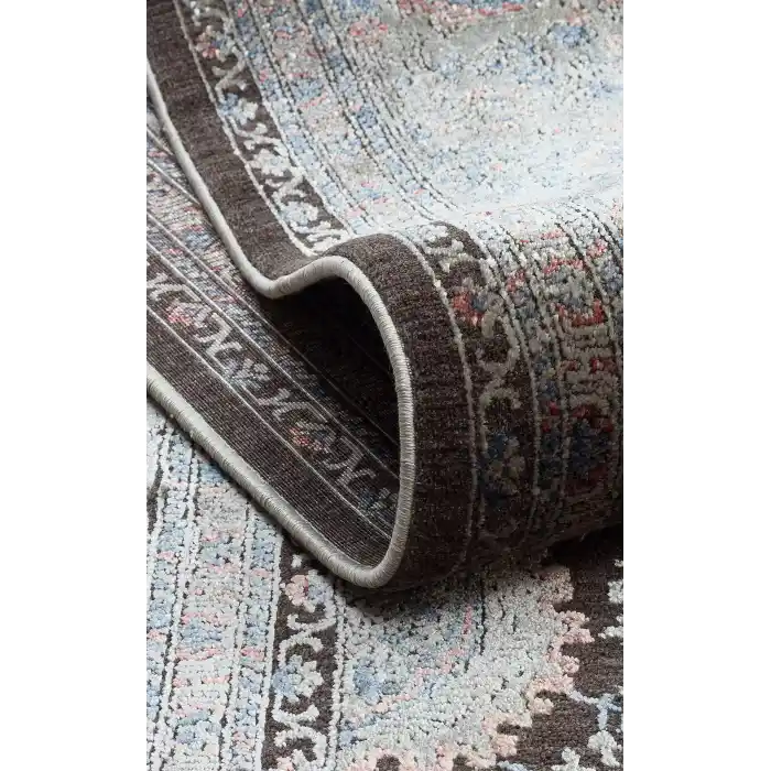 LAHOR HALI 0009 Özel Boyama İşlemi İle Üretilen Yüksek Alçak Dokuya Sahip Zengin Renkli Şık Salon Halısı