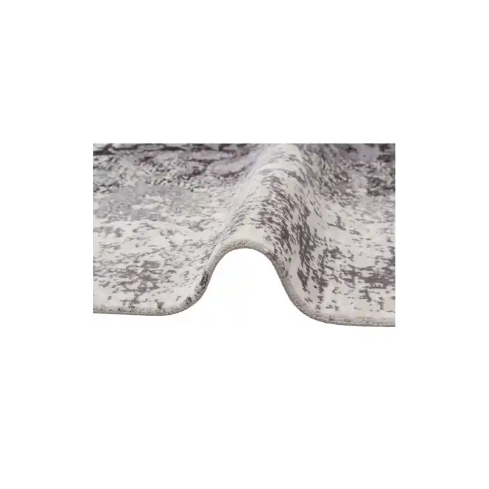 Cordoba Db 02 ıvory Mıx Grey Nw Parlak Yüksek Alçak Dokulu Modern Makine Halısı