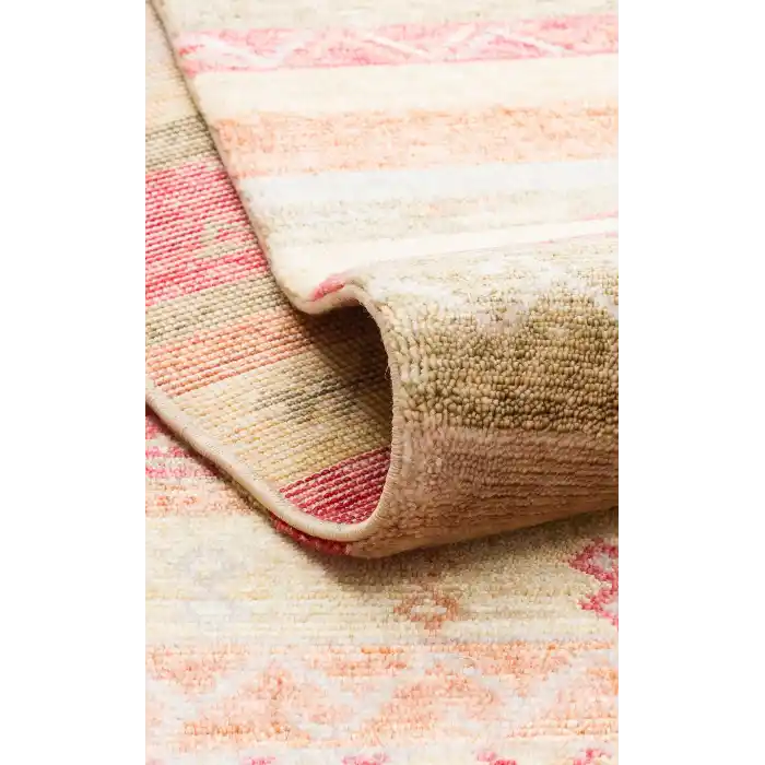 ZARA HALI 0140 Otantik Desenli Özel Hav Vermeyen ve Kolay Temizlenebilir Tensel Kullanılarak El Emeği ile Özel Tezgahlarda Üretilen Modern Uşak Halısı