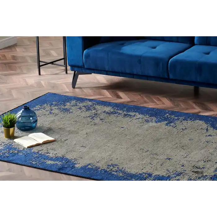 TRIBAL HALI 0287 Yıkanabilir Vintage Desenli Modern İnce Dokuma Halı