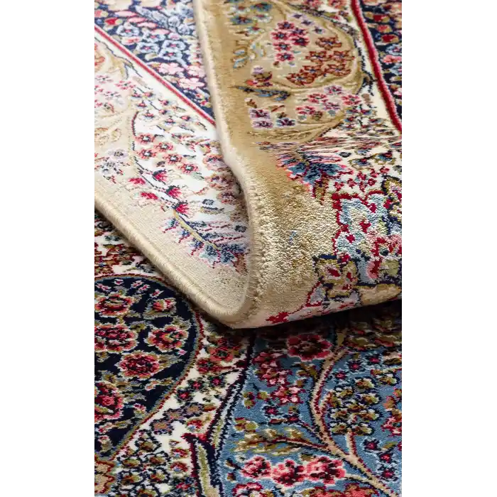 Isfahan 02 Cream  Klasik Desenli Yüksek Kalite Sık Dokuma Makine Halısı