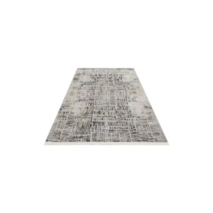 LAGOS HALI 0306 Hav Toz Vermez Eskitme Desenli Modern Makine Halısı