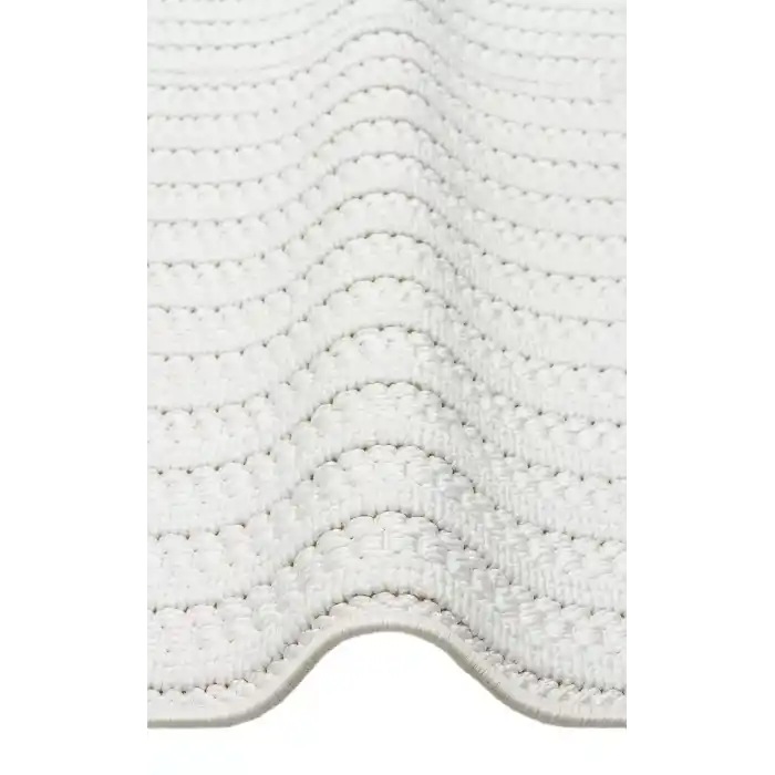Motto Mot 07 White Yumuşak Tuşeli Örgü Dokuma Modern Makine Halısı