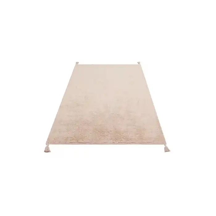 COTTON BOON HALI 0005 Yıkanabilir Kaymaz Tabanlı Naturel Pamuk Bebek Halısı