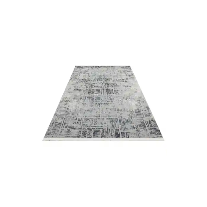 LAGOS HALI 0351 Hav Toz Vermez Eskitme Desenli Modern Makine Halısı