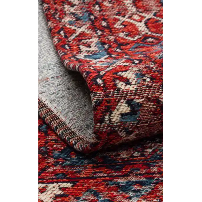 Anadolu 02 Multy Antik Desenli Yıkanabilir Kaymaz Tabanlı Etnik Kilim