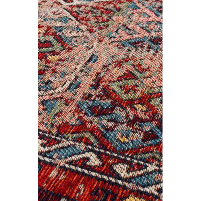 Anadolu 03 Multy Antik Desenli Yıkanabilir Kaymaz Tabanlı Etnik Kilim