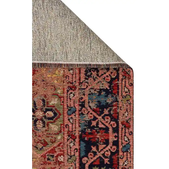 Anadolu 01 Multy Antik Desenli Yıkanabilir Kaymaz Tabanlı Etnik Kilim