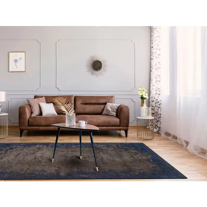 TRIBAL HALI 0292 Yıkanabilir Vintage Desenli Modern İnce Dokuma Halı