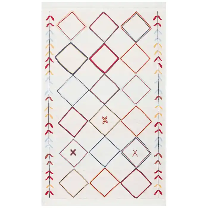 Arya Ar 21 Multy %100 Geri Dönüşümlü Pamuktan Çift Taraflı Yıkanabilir Modern Dekoratif Kilim