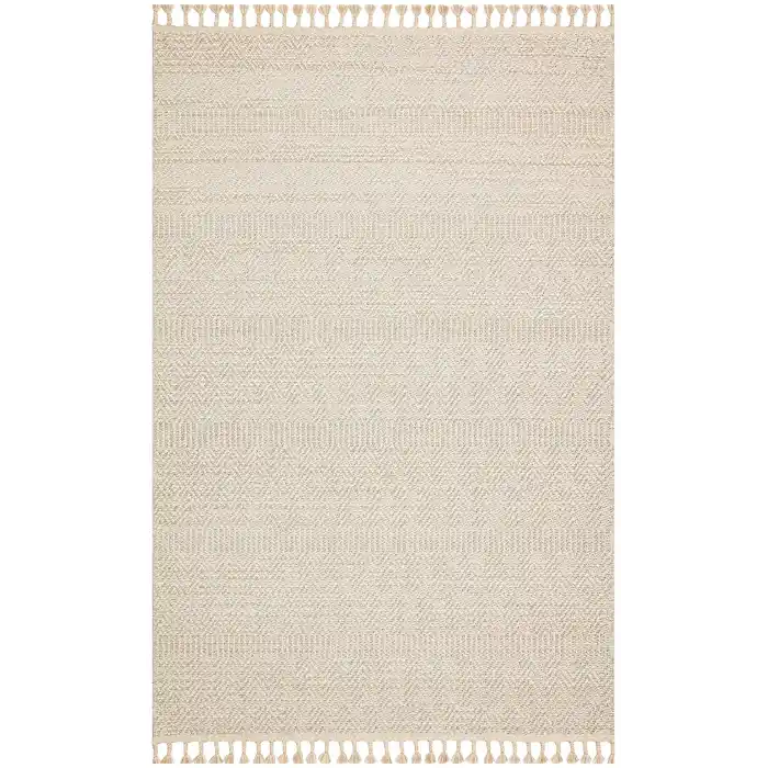 Soho Sh 01 Beige Hav Vermeyen Özel Ipler Ile Üretilen Etnik Örgü Desenlere Sahip Makine Halısı