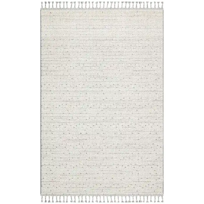 Soho Sh 13 Cream Grey Hav Vermeyen Özel Ipler Ile Üretilen Etnik Örgü Desenlere Sahip Makine Halısı