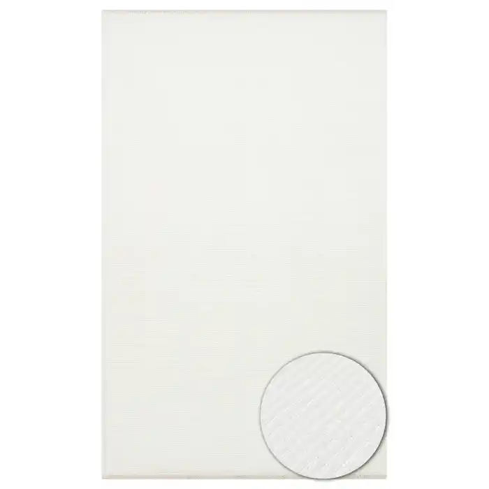 Ada Plain Cream Yüksek Alçak Dokulu Hav Toz Vermez Kolay Kullanımlı Yıkanabilir Kaymaz Kilim