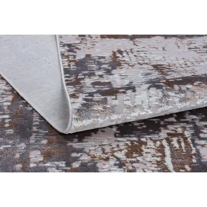 Allegro 1022 Vizon Dekoratif Modern Kaymaz Tabanlı Makine Halısı ✄