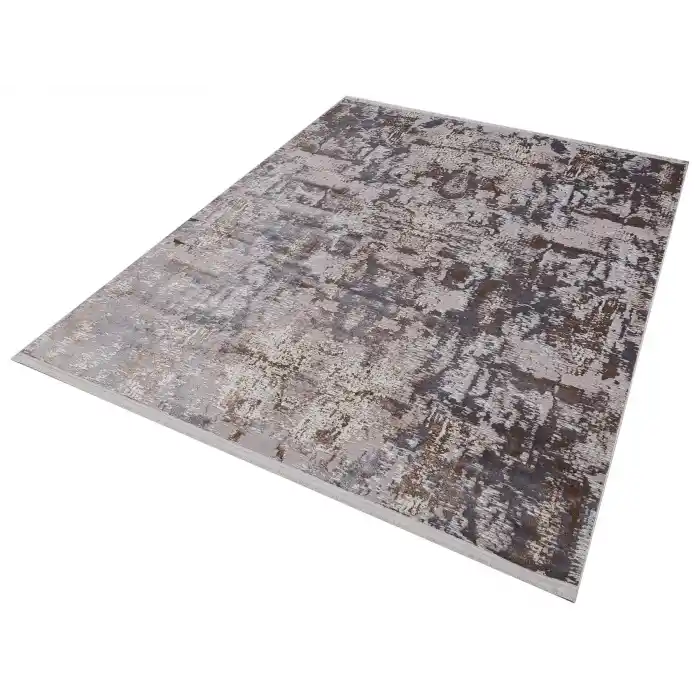 Allegro 1022 Vizon Dekoratif Modern Kaymaz Tabanlı Makine Halısı ✄