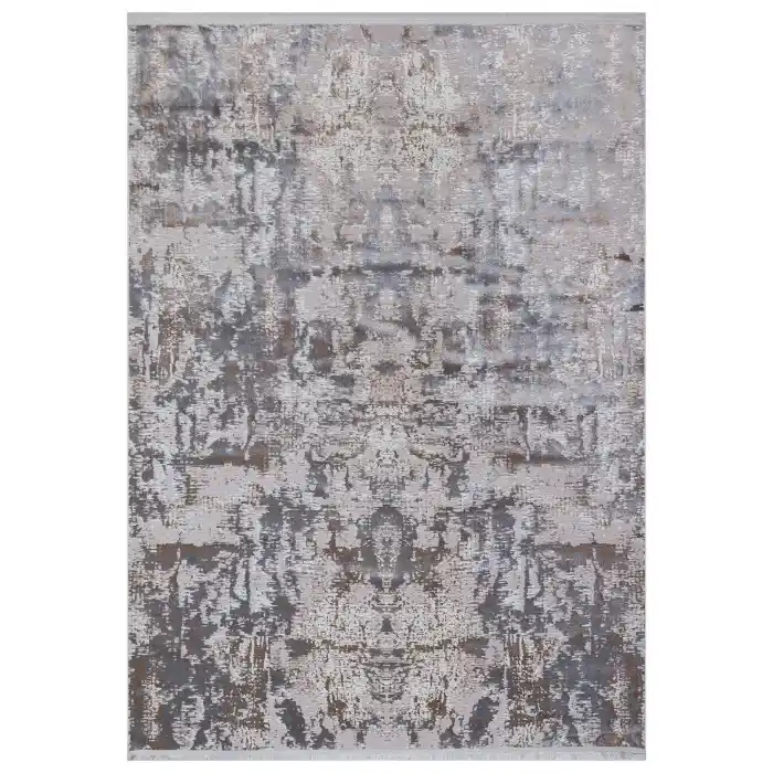 Allegro 1022 Vizon Dekoratif Modern Kaymaz Tabanlı Makine Halısı ✄