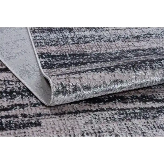 Allegro 1043 Füme Dekoratif Modern Kaymaz Tabanlı Makine Halısı ✄