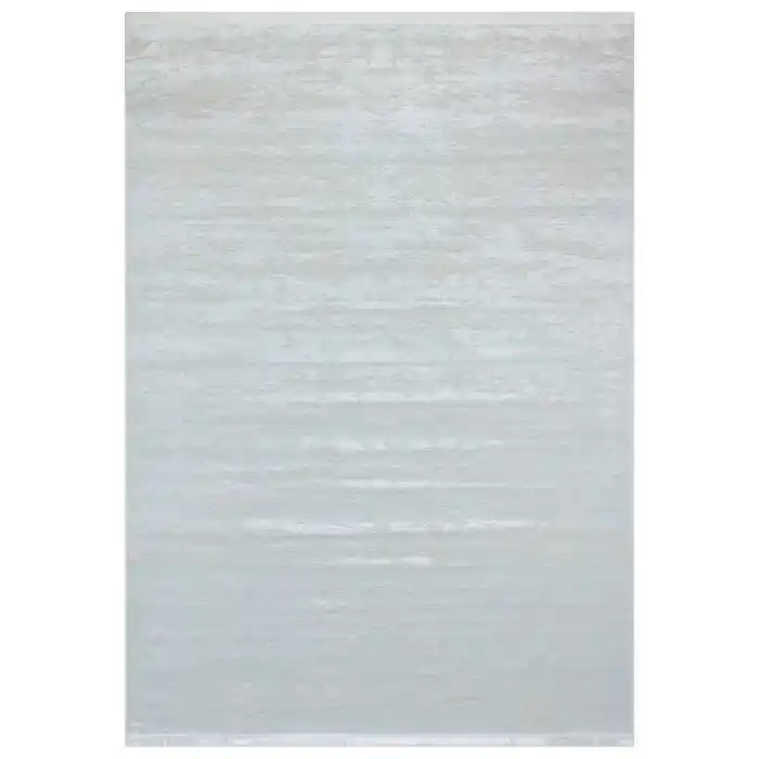 Allegro 1060 Beyaz Dekoratif Modern Kaymaz Tabanlı Makine Halısı ✄