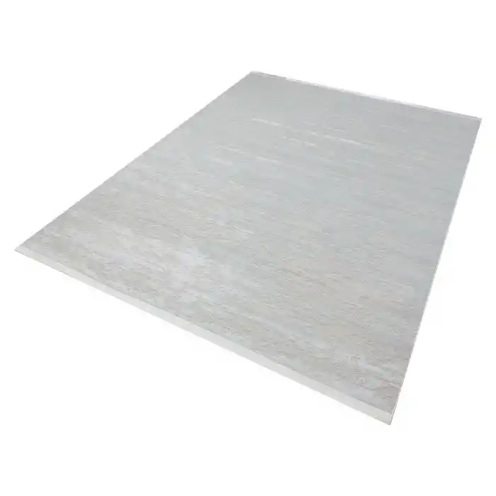 Allegro 1060 Beyaz Dekoratif Modern Kaymaz Tabanlı Makine Halısı ✄