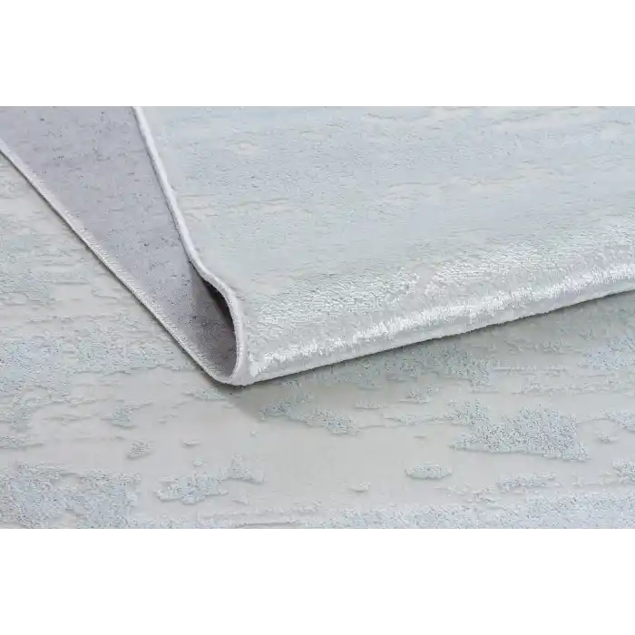 Allegro 1060 Beyaz Dekoratif Modern Kaymaz Tabanlı Makine Halısı ✄